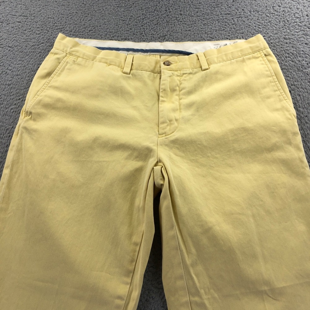 Lauren Ralph Lauren Pants Men 34x34 Yellow   Classic Fit Straight Leg Preppy